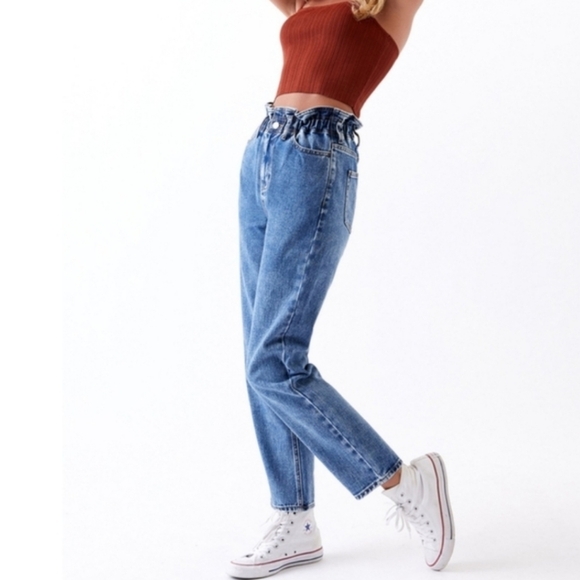 Pacsun Paperbag Waist Mom High Rise Jeans - Picture 4 of 6